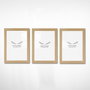 Aberto Design Set de 3 marcos de fotos Natural 15 x 21 cm